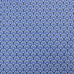 Tissu coton Gaudi écailles Bleu encre - OEKO TEX
