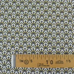 Tissu coton Gaudi écailles Noir - OEKO TEX