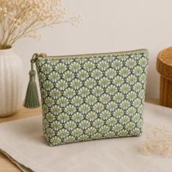 Tissu coton Gaudi écailles Olive- OEKO TEX