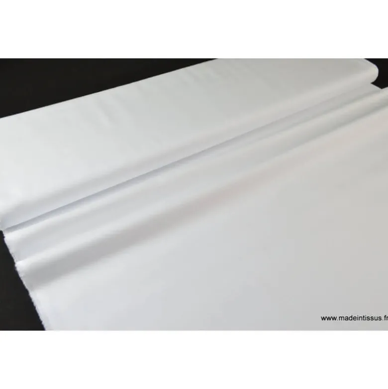 Tissu coton haut de gamme pour chemise oxford blanc
