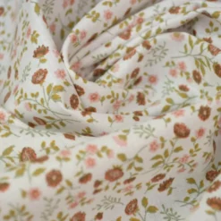 tissu coton imprimé fleurs et fleurettes Tomette et thym - OEKO TEX