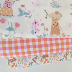 Tissu coton imprimé Kavia motif vichy rouge et rose - OEKO TEX