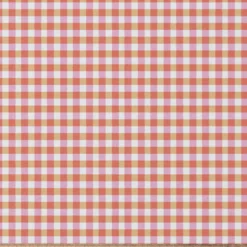 Tissu coton imprimé Kavia motif vichy rouge et rose - OEKO TEX