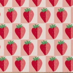 Tissu coton imprimé Mariguette motif fraises - OEKO TEX