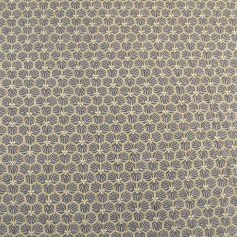Tissu coton imprimé Riad gris ardoise - OEKO TEX