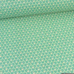 Tissu coton imprimé Riad Vert - OEKO TEX