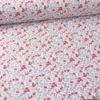 Tissu coton Léonie Enduit coloris Beige et Rouge - Oeko tex
