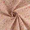Tissu coton motifs fleurs Léonie Rose et ocre - OEKO TEX