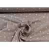 Tissu coton OEKO TEX imprimé étoiles taupe