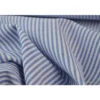 Tissu coton rayures bleues et blanches tissé teint - OEKO TEX