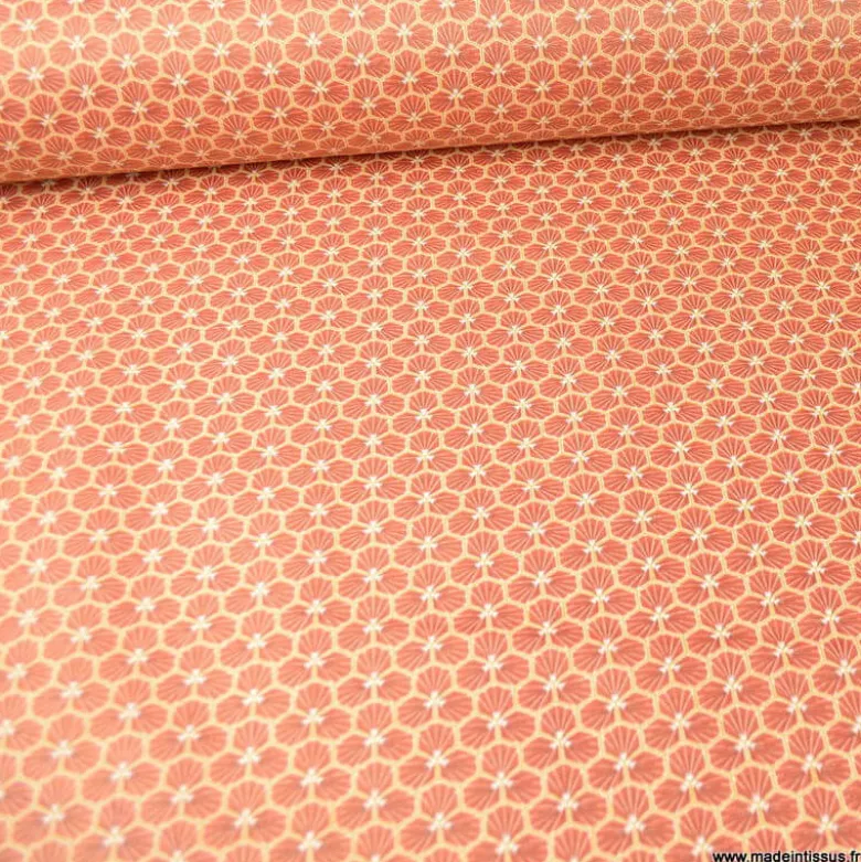 Tissu coton Riad Enduit coloris Bruschetta Oeko tex