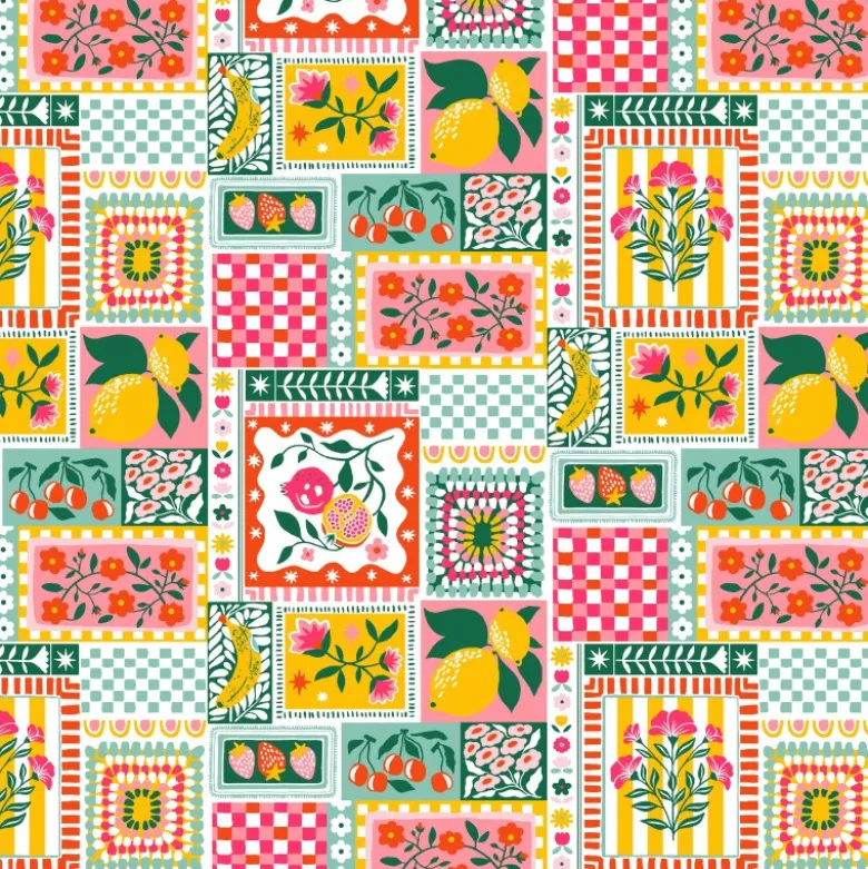 Tissu coton Smoothie multicouleurs - OEKO TEX