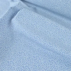 Tissu coton Tassi motif petit pois fond bleu baltique - OEKO TEX