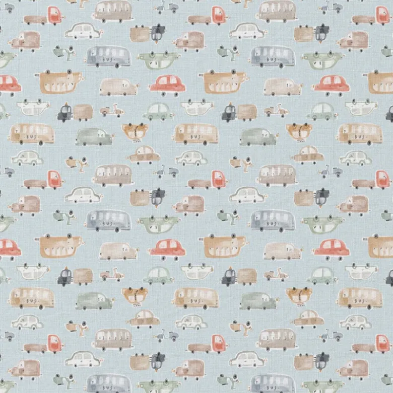 Tissu coton Tootoot motif voitures et scooters -OEKO TEX
