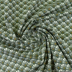 Tissu coton Yazo imprimé écailles grises - OEKO TEX