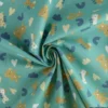 Tissu Coton Zolane motif girafes, coeurs et peluches - OEKO TEX classe 1