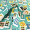 Tissu Cotton and Steel, collection East coat motif photos polaroid - OEKO TEX