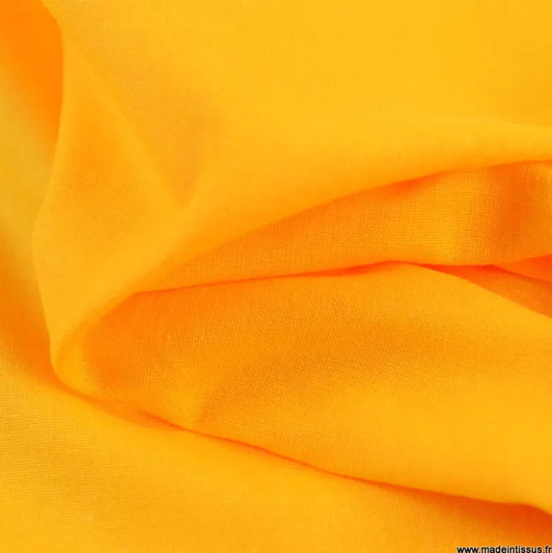 Tissu cretonne coton bouton d'or - OEKO TEX