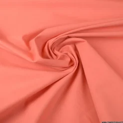 Tissu cretonne coton Corail - OEKO TEX