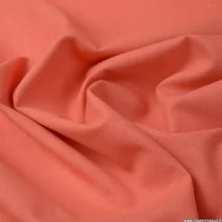 Tissu cretonne coton Corail - OEKO TEX