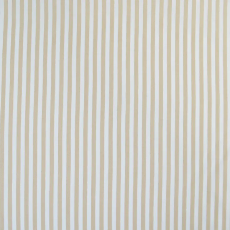 Tissu cretonne coton Edouard à rayures Lin fond ecru - OEKO TEX