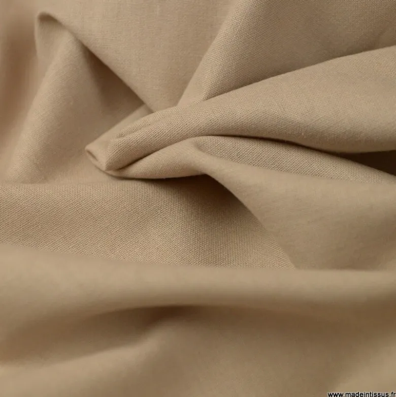 Tissu cretonne coton Galet - OEKO TEX
