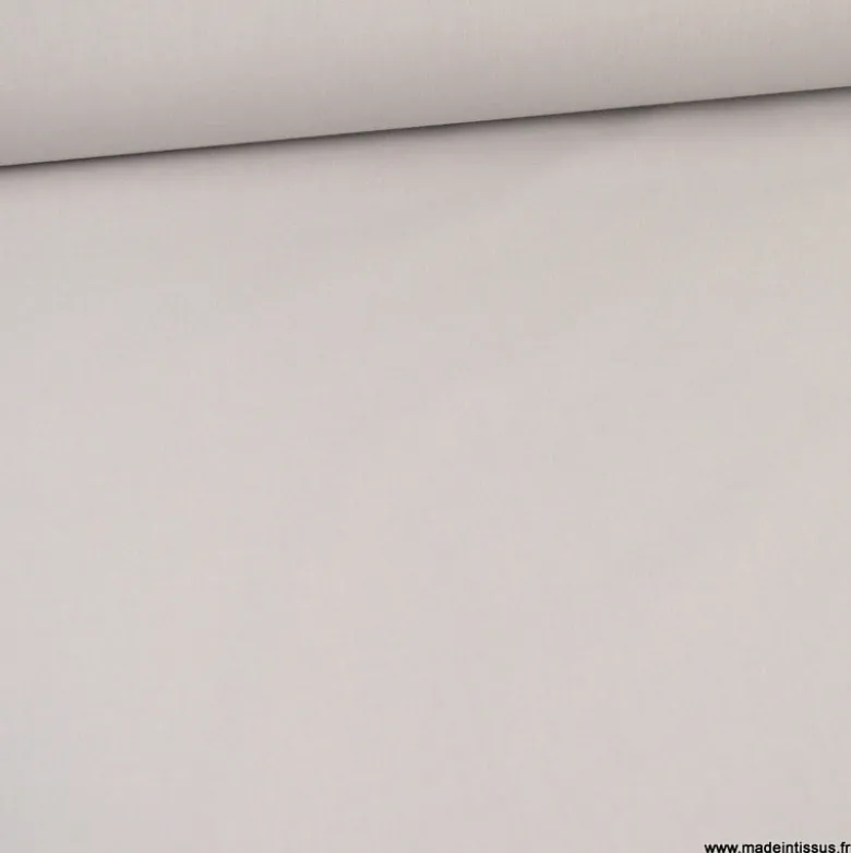 Tissu cretonne coton gris - OEKO TEX