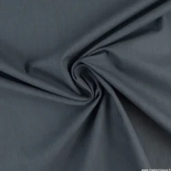 Tissu cretonne coton gris plomb - OEKO TEX