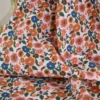 Tissu cretonne coton Jany motif fleurs camel et écru – OEKO TEX