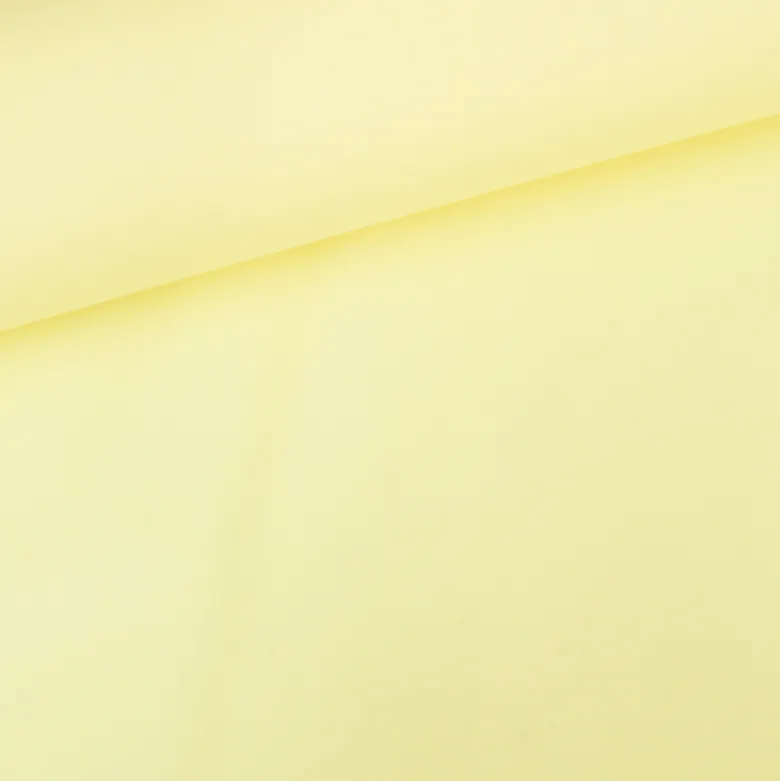 Tissu cretonne coton Jaune paille - OEKO TEX