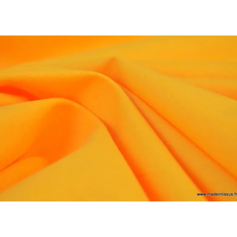 Tissu cretonne coton jaune Soleil - OEKO TEX