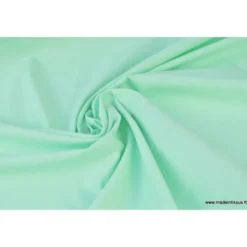 Tissu cretonne coton Menthe - OEKO TEX