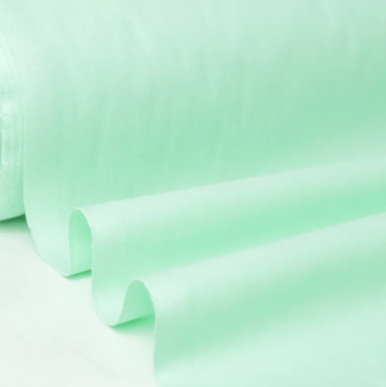 Tissu cretonne coton Menthe - OEKO TEX