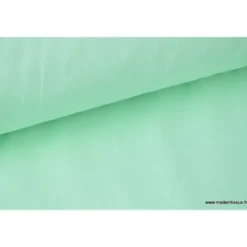Tissu cretonne coton Menthe - OEKO TEX