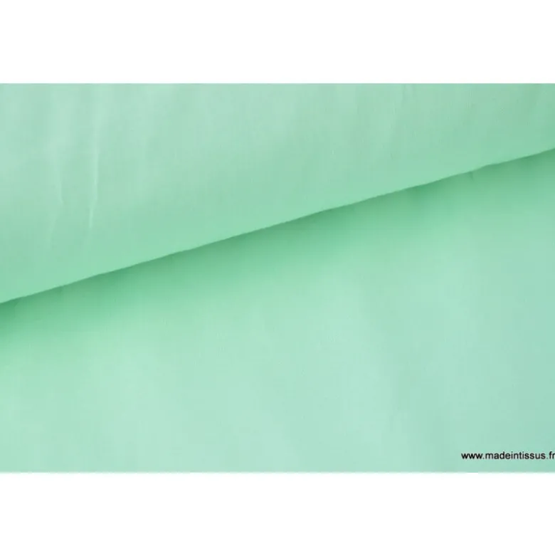 Tissu cretonne coton Menthe - OEKO TEX