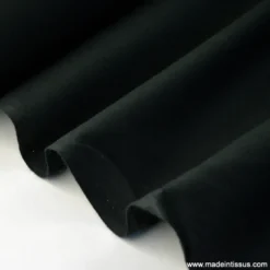 Tissu cretonne coton noir - OEKO TEX