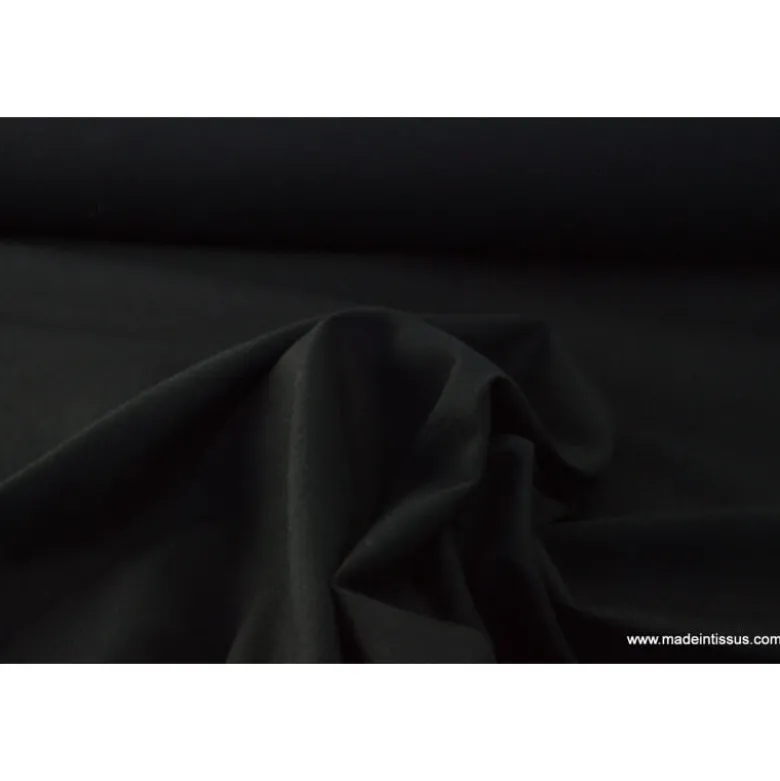 Tissu cretonne coton noir - OEKO TEX