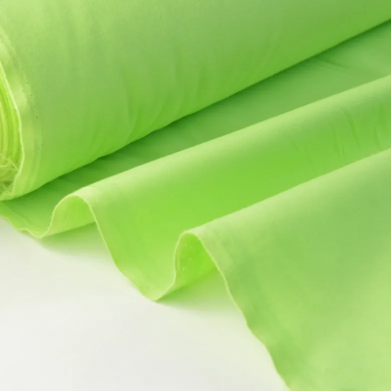 Tissu cretonne coton OEKO TEX anis