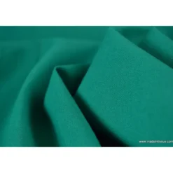 Tissu cretonne coton OEKO TEXemeraude