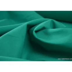 Tissu cretonne coton OEKO TEXemeraude