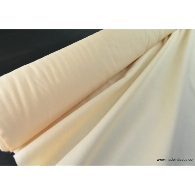 Tissu cretonne coton OEKO TEX Blanc cassé