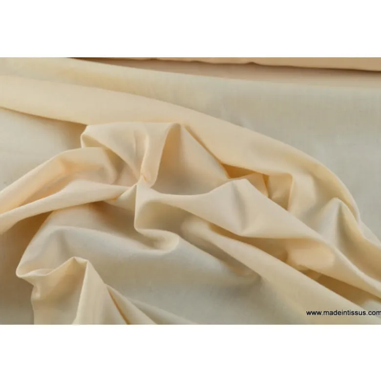 Tissu cretonne coton OEKO TEX Blanc cassé