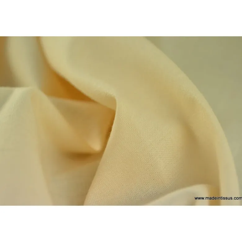 Tissu cretonne coton OEKO TEX Blanc cassé