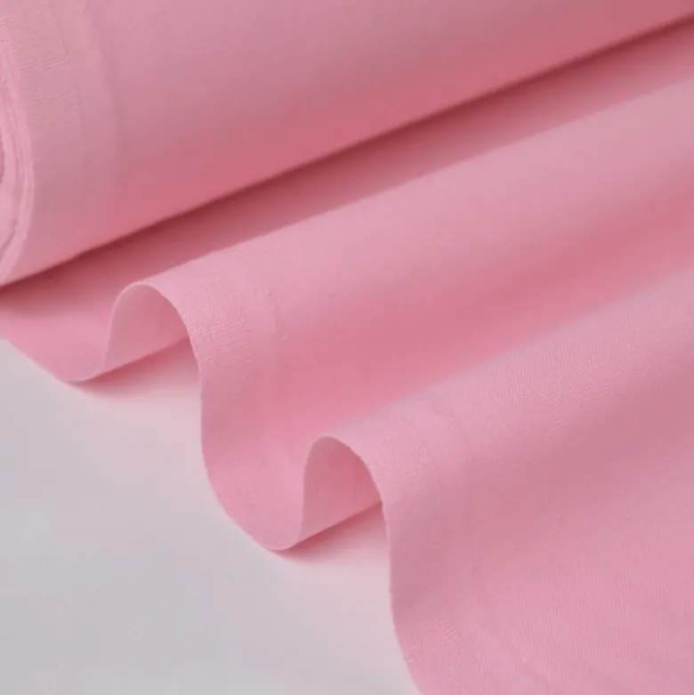 Tissu cretonne coton OEKO TEX rose Dragée
