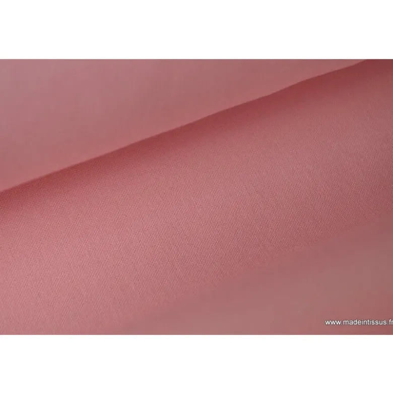 Tissu cretonne coton OEKO TEX rose Dragée