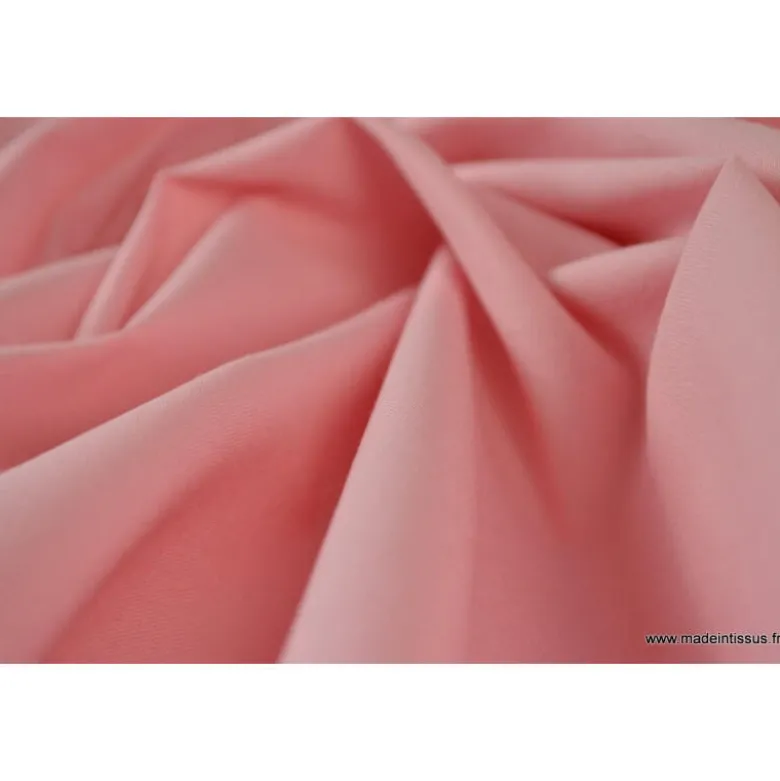 Tissu cretonne coton OEKO TEX rose Dragée