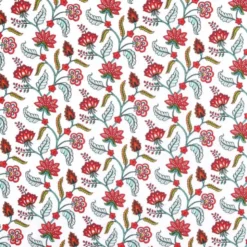 Tissu cretonne coton Persane motifs fleurs - OEKO TEX