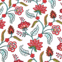 Tissu cretonne coton Persane motifs fleurs - OEKO TEX