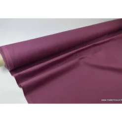 Tissu cretonne coton prune - OEKO TEX