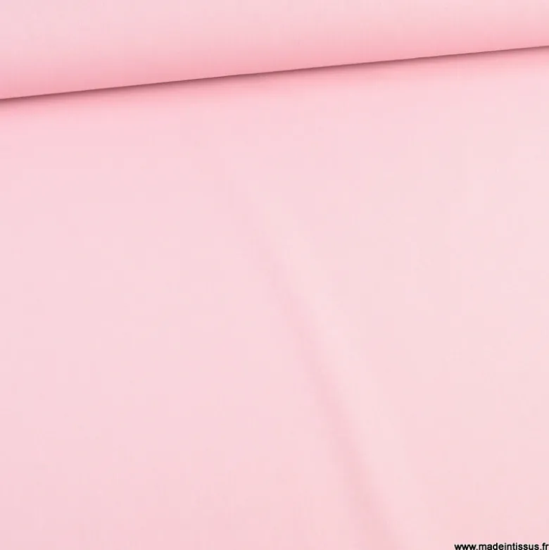 Tissu cretonne coton Rose fanée - OEKO TEX